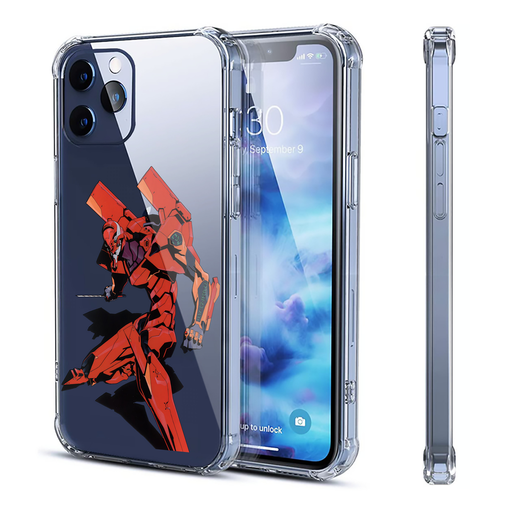 （画像用） EVA 新世紀エヴァンゲリオン 【iPhone 12シリーズ対応】透明スマホケース（クリアソフトケース）